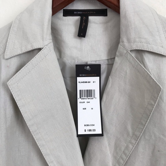 NWT BCBG MAX AZRIA Oak Button Down Blazer - Picture 3 of 8